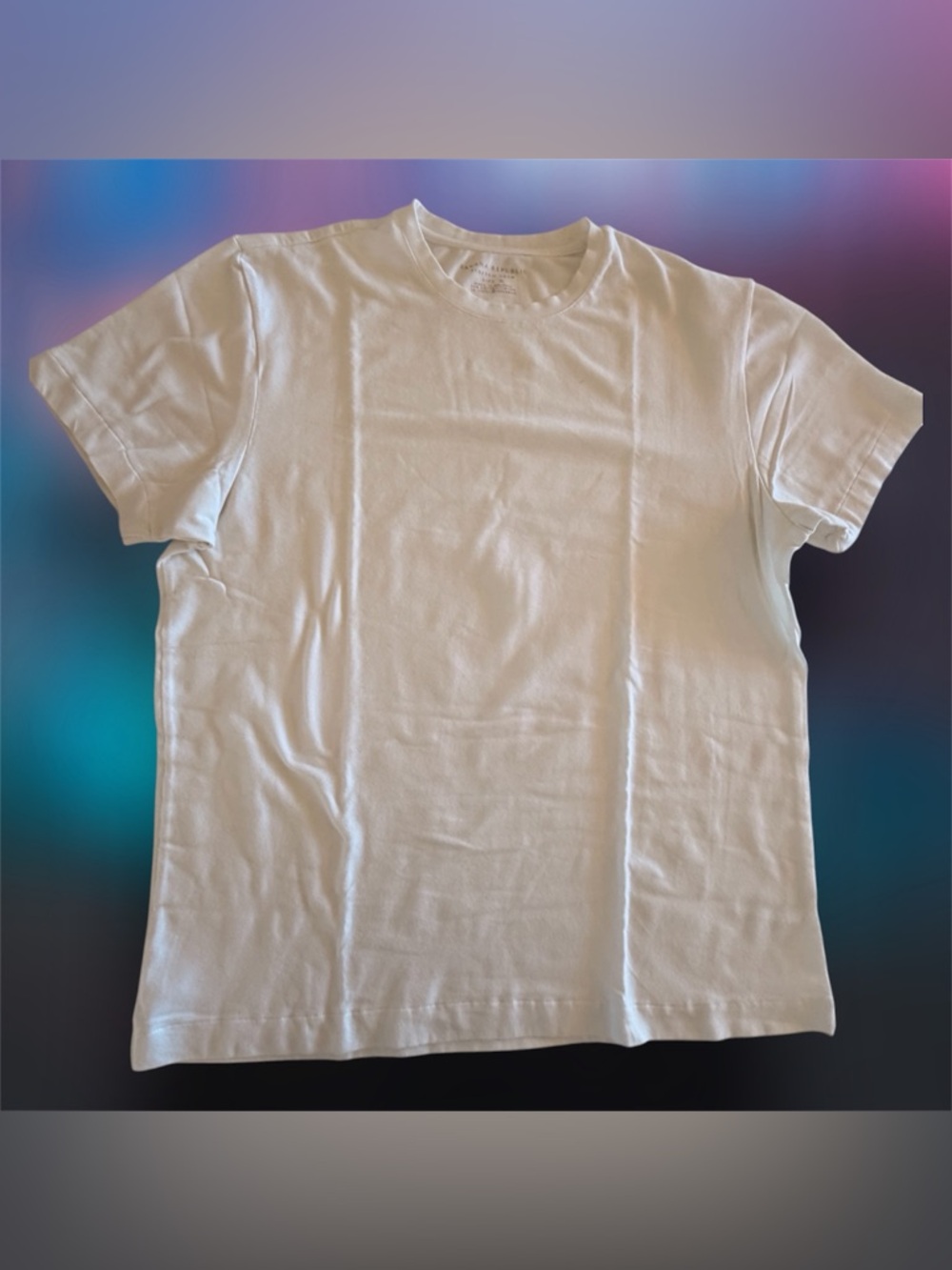 Banana Republic White Classic Stretch Crew Neck Short Sleeve Tee, Men’s Sz XL - Picture 1 of 13